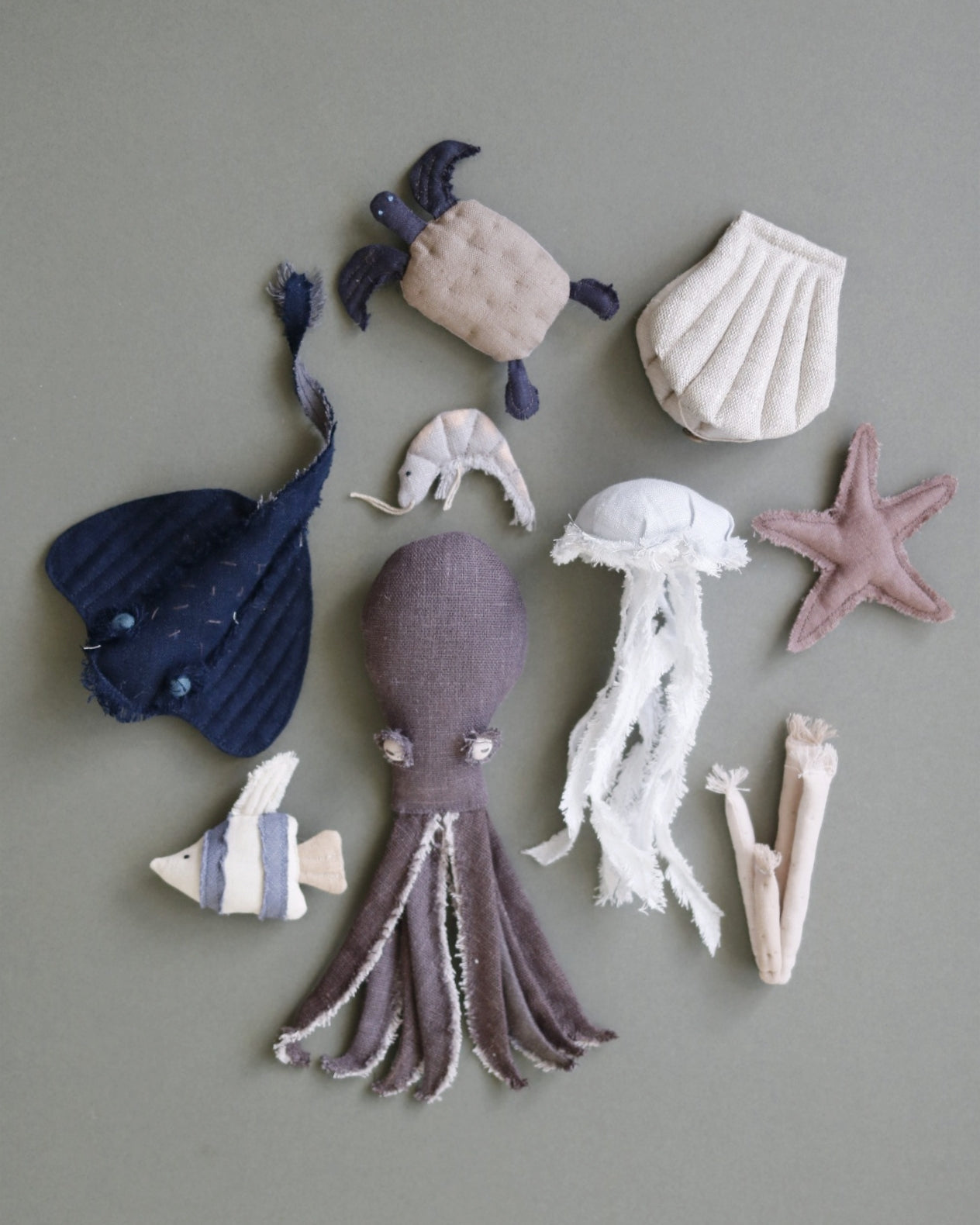 Handsewn Fabric Sea Creatures