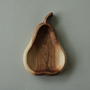 Wooden Pear Plate