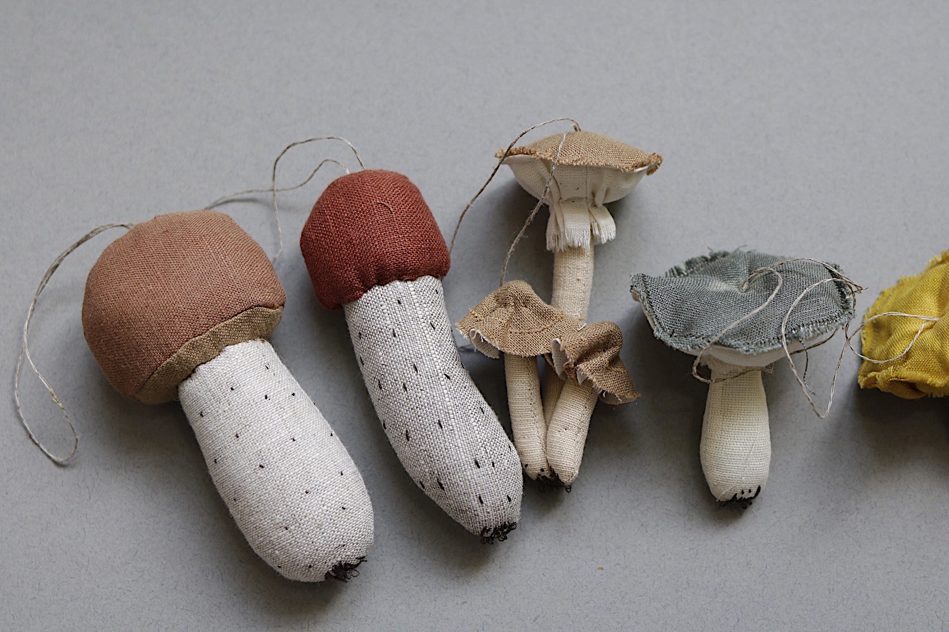Handsewn Mushroom Set
